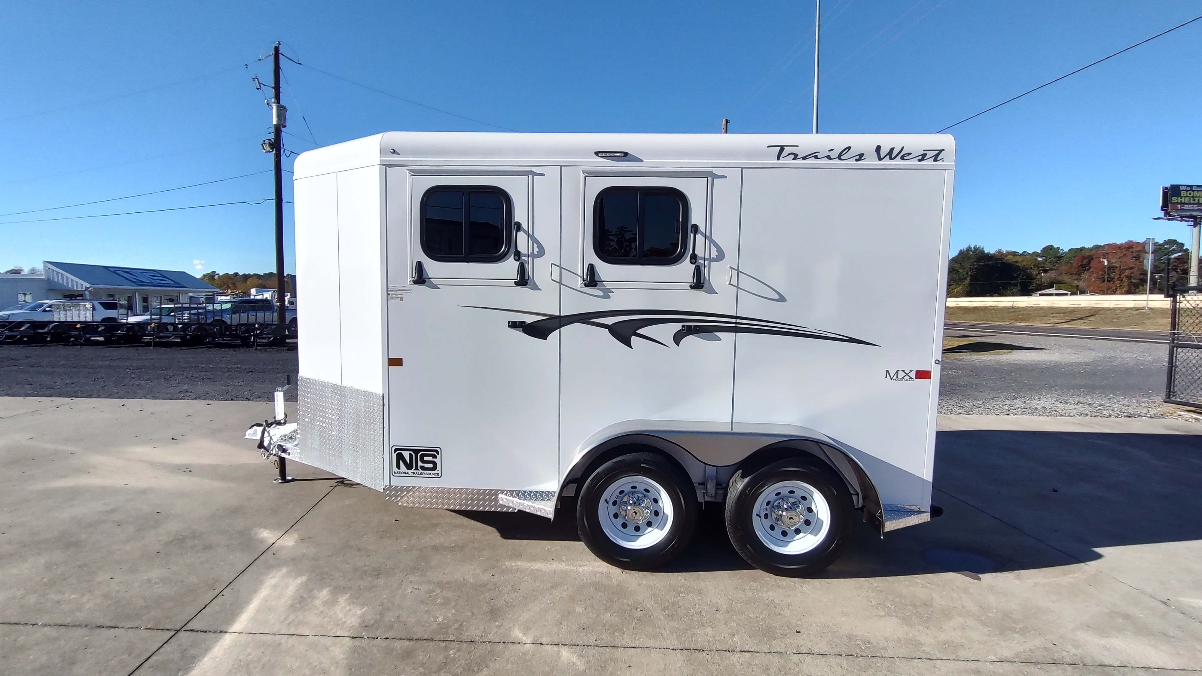 2027 Trails West 2 Horse Slant Load Bumper Pull Trailer