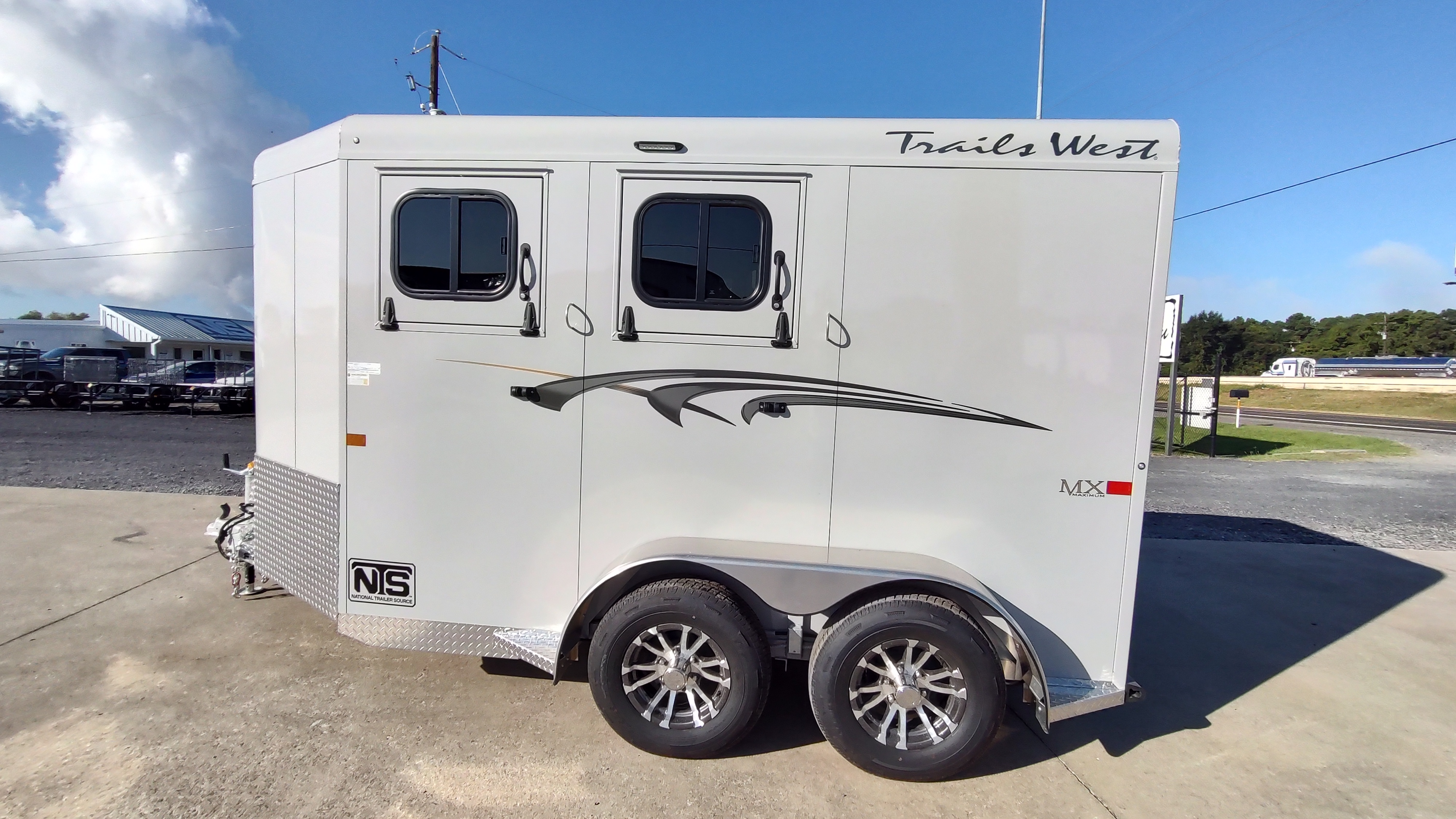 2027 Trails West 2 Horse Slant Load Bumper Pull Trailer